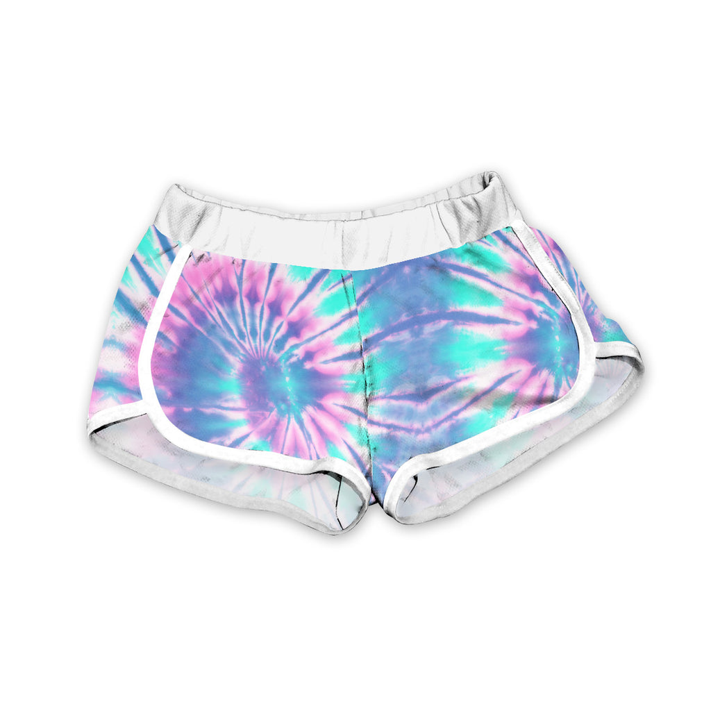 Aqua & Blue Pastel Tie-Dye Shorts – Urban Smalls