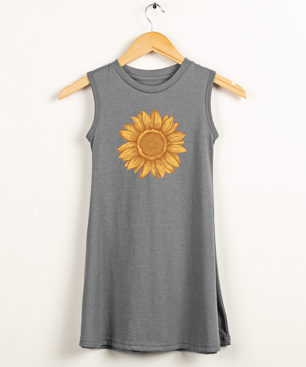 Sunflower T-Shirt Dress