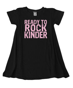 Black 'Ready to Rock Kinder' Dress