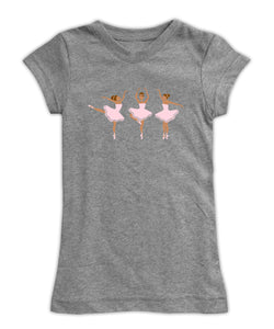 'Medium Skin Ballerinas' Fitted Tee