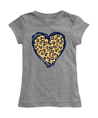 Leopard Heart Fitted Tee