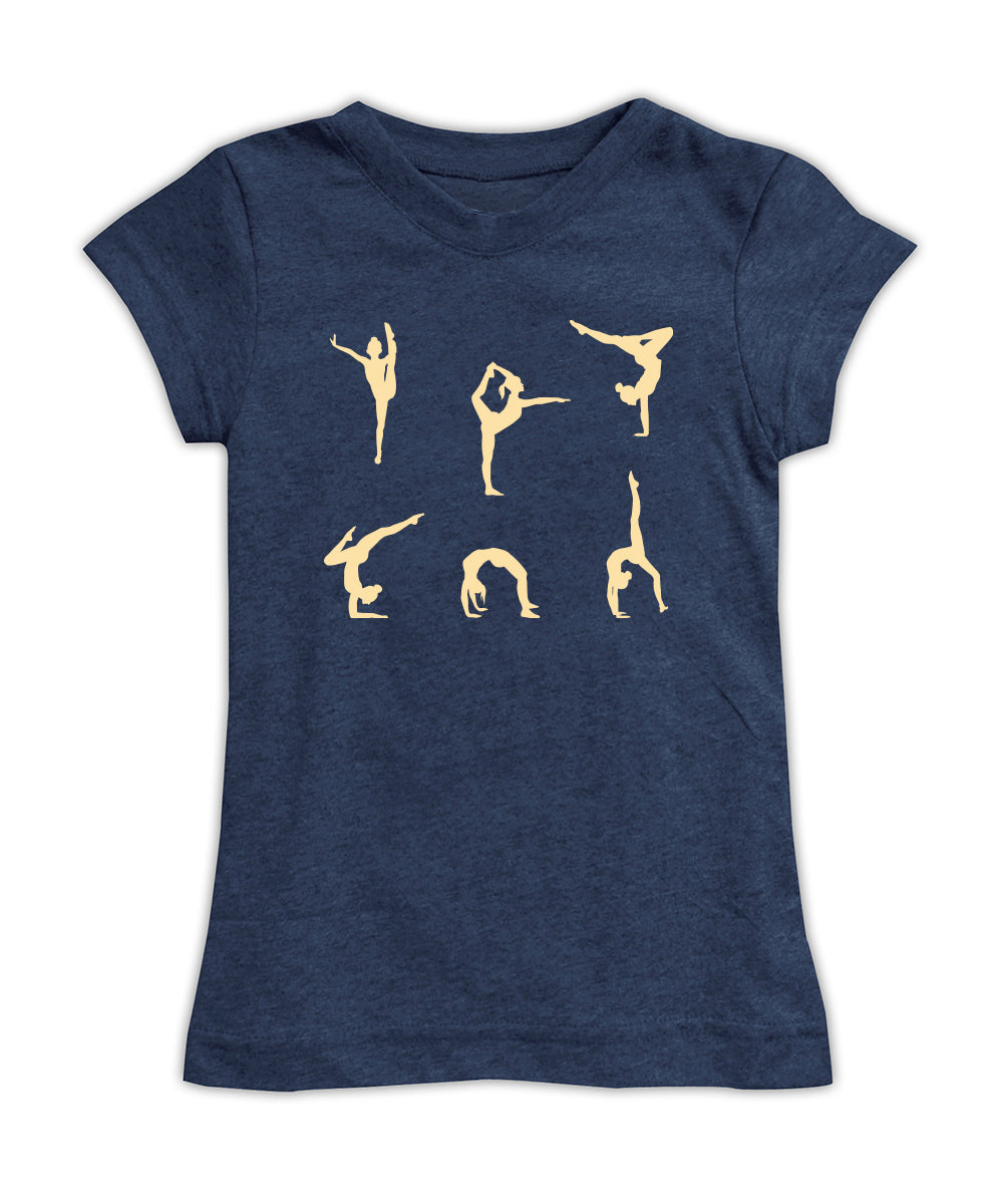 Gymnast Silhouettes Fitted Tee