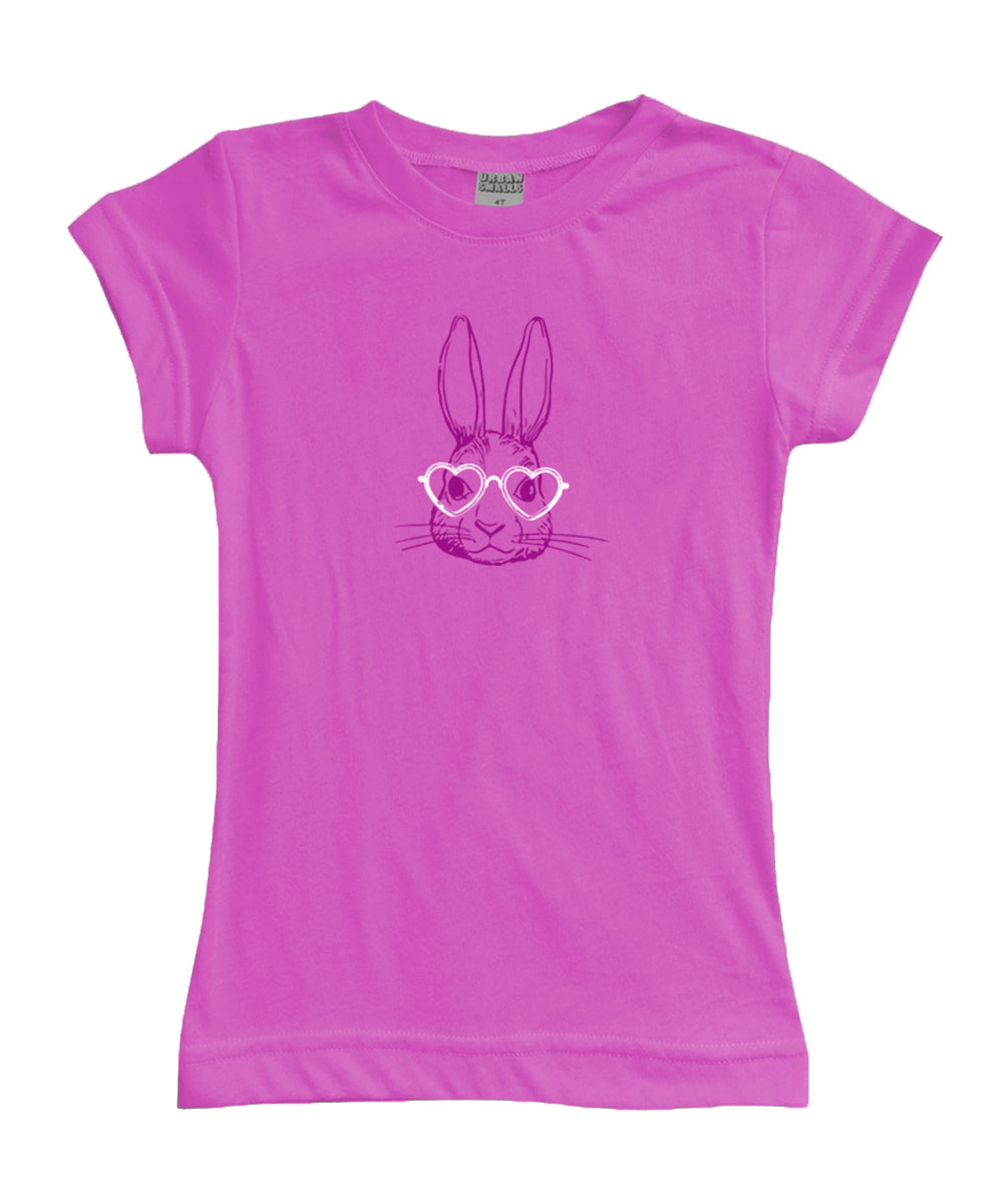 Bunny with Glasses Fitted Tee