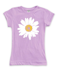 Mauve Daisy Fitted Tee