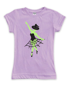 Lavender 'Dancing Witch' Fitted Tee