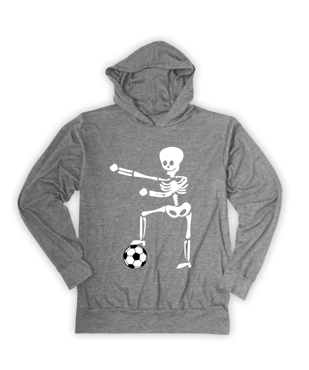 Skeleton with Soccer Ball Hoodie