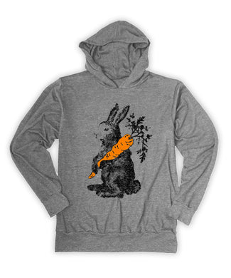 Bunny with Carrot Lightweight Hoodie