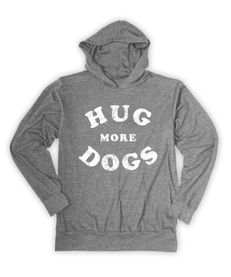 Gray 'Hug More Dogs' T-Shirt Hoodie