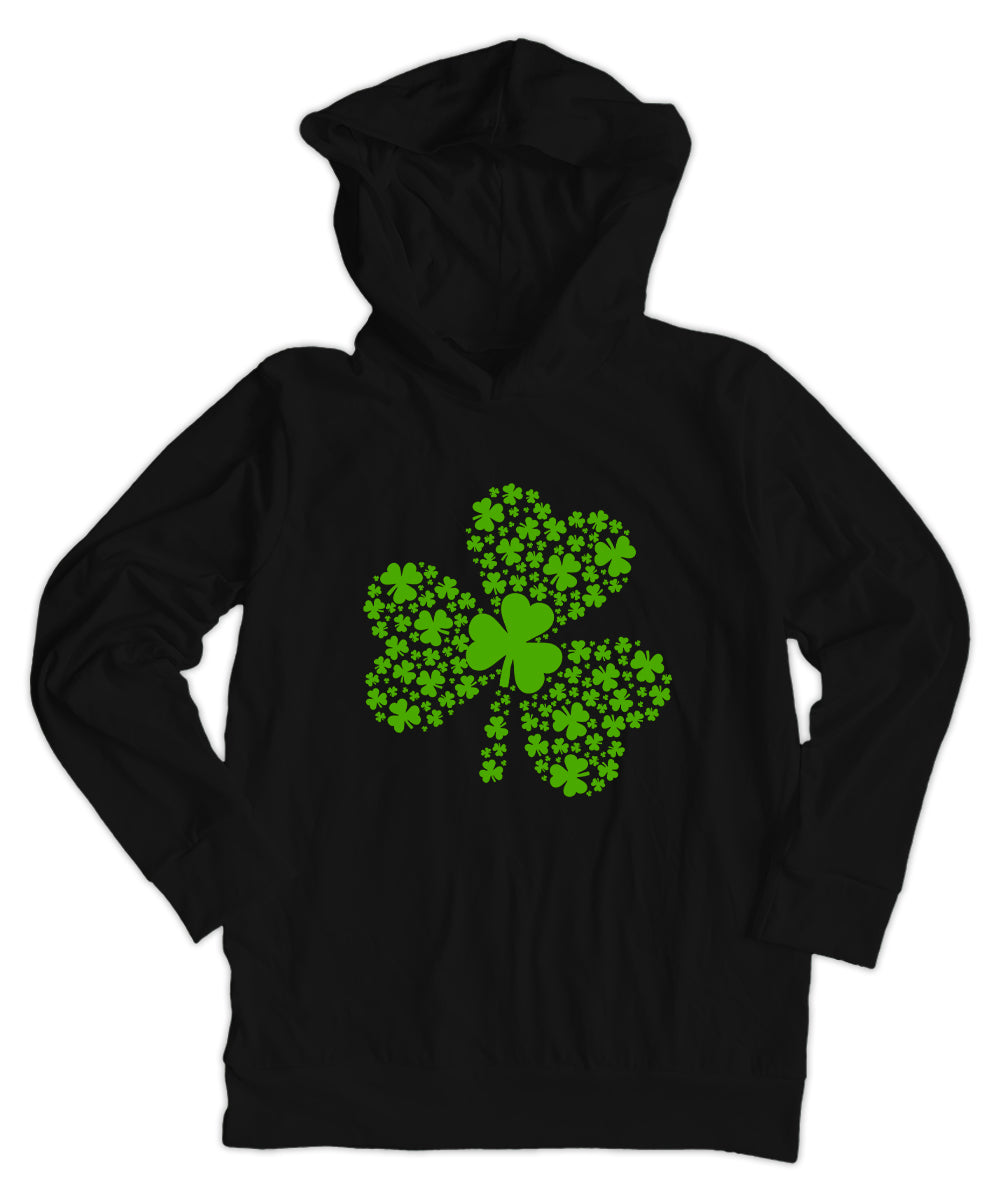 Shamrocks Inside Shamrock Lightweight Hoodie