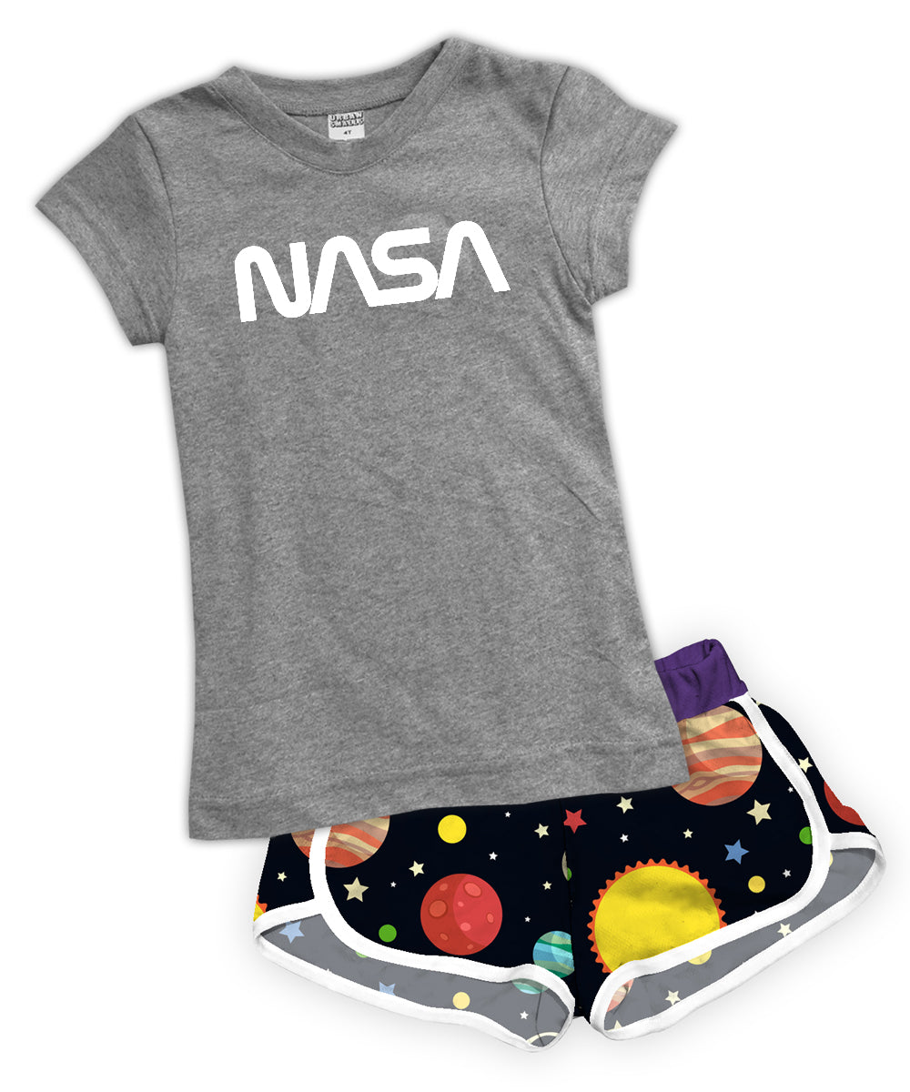 NASA Fitted Tee & Shorts Set