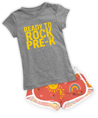 Ready to Rock Pre-K Fitted Tee & Shorts Set