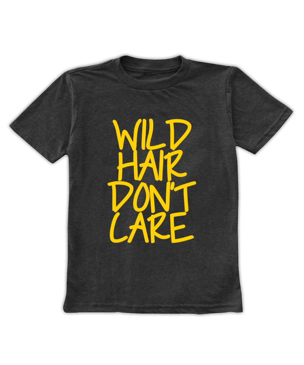 Heather Charcoal 'Wild Hair Don't Care' Tee