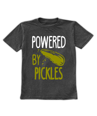 Charcoal 'Powered by Pickles' Tee