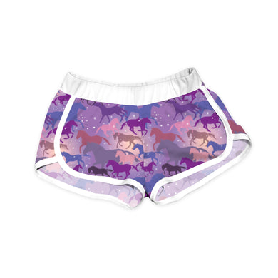 Purple Horses Shorts
