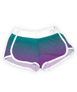 Purple & Fuchsia Ombré Shorts