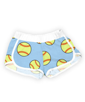 Light Blue Softball Shorts