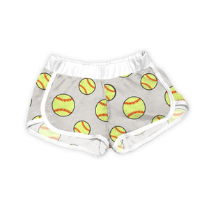 Light Gray Softball Shorts