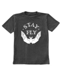 Charcoal 'Stay Fly' Tee