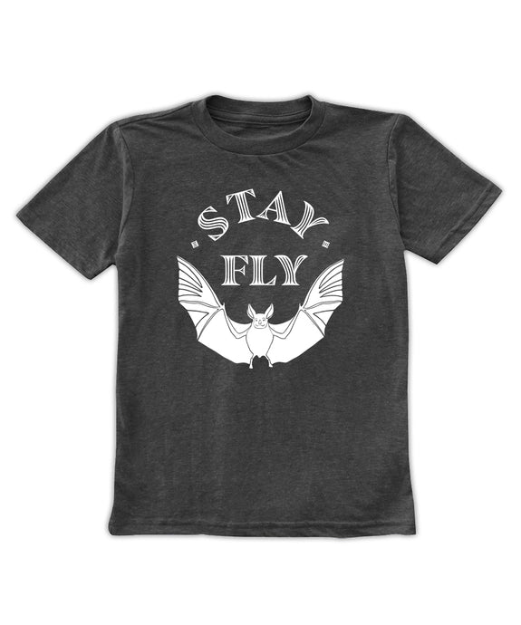 Charcoal 'Stay Fly' Tee