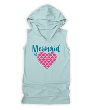 Aqua mermaid at heart graphic swim cover-up