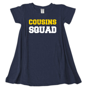 Heather Navy 'Cousins Squad' Dress