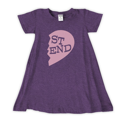 Purple best friends 2 of 2 t-shirt dress