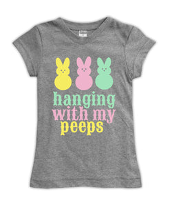 'Hanging with my Peeps' Fitted Tee