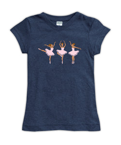 'Medium Skin Ballerinas' Fitted Tee