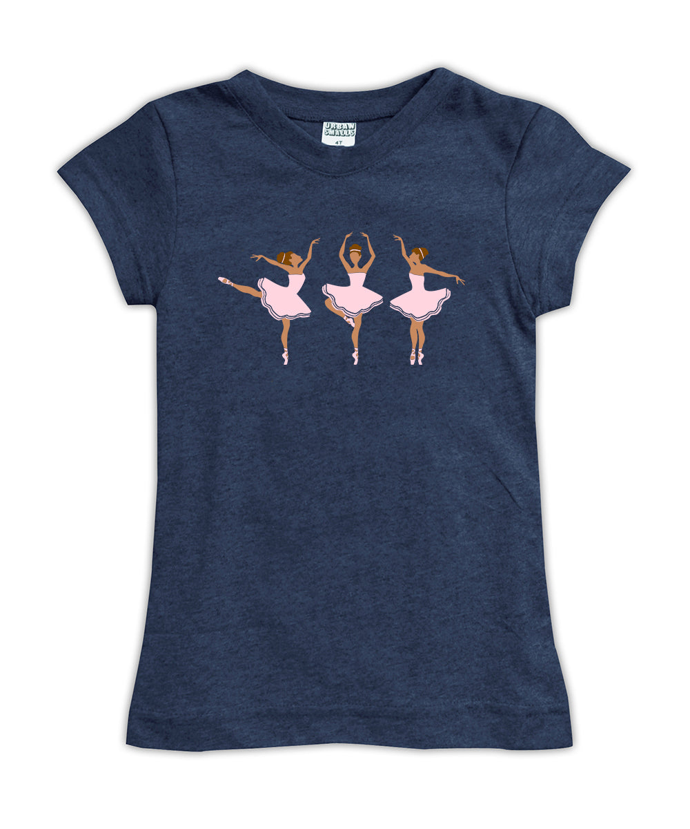 'Medium Skin Ballerinas' Fitted Tee