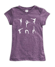 Gymnast Silhouettes Fitted Tee