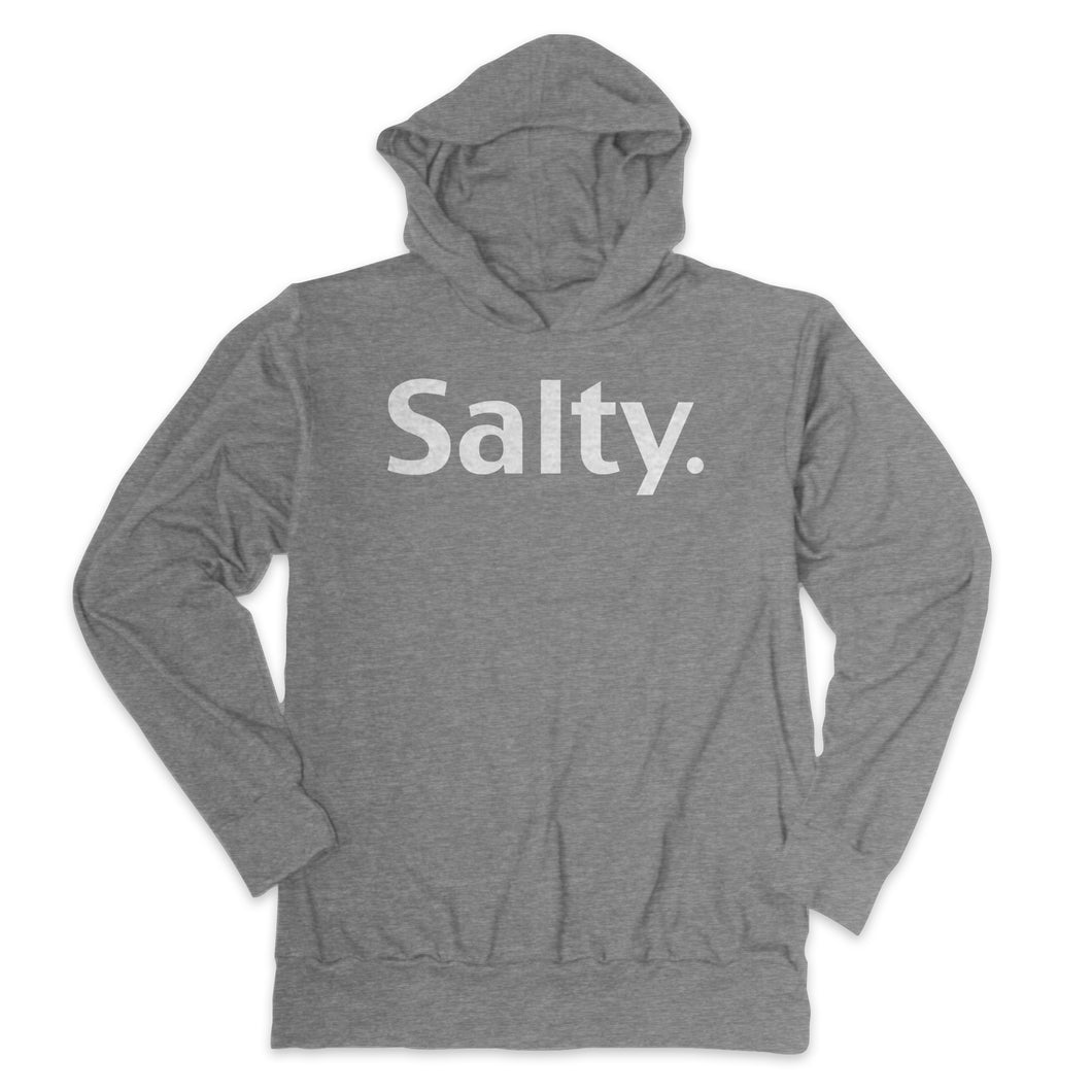 Gray salty lightweight unisex hoodie