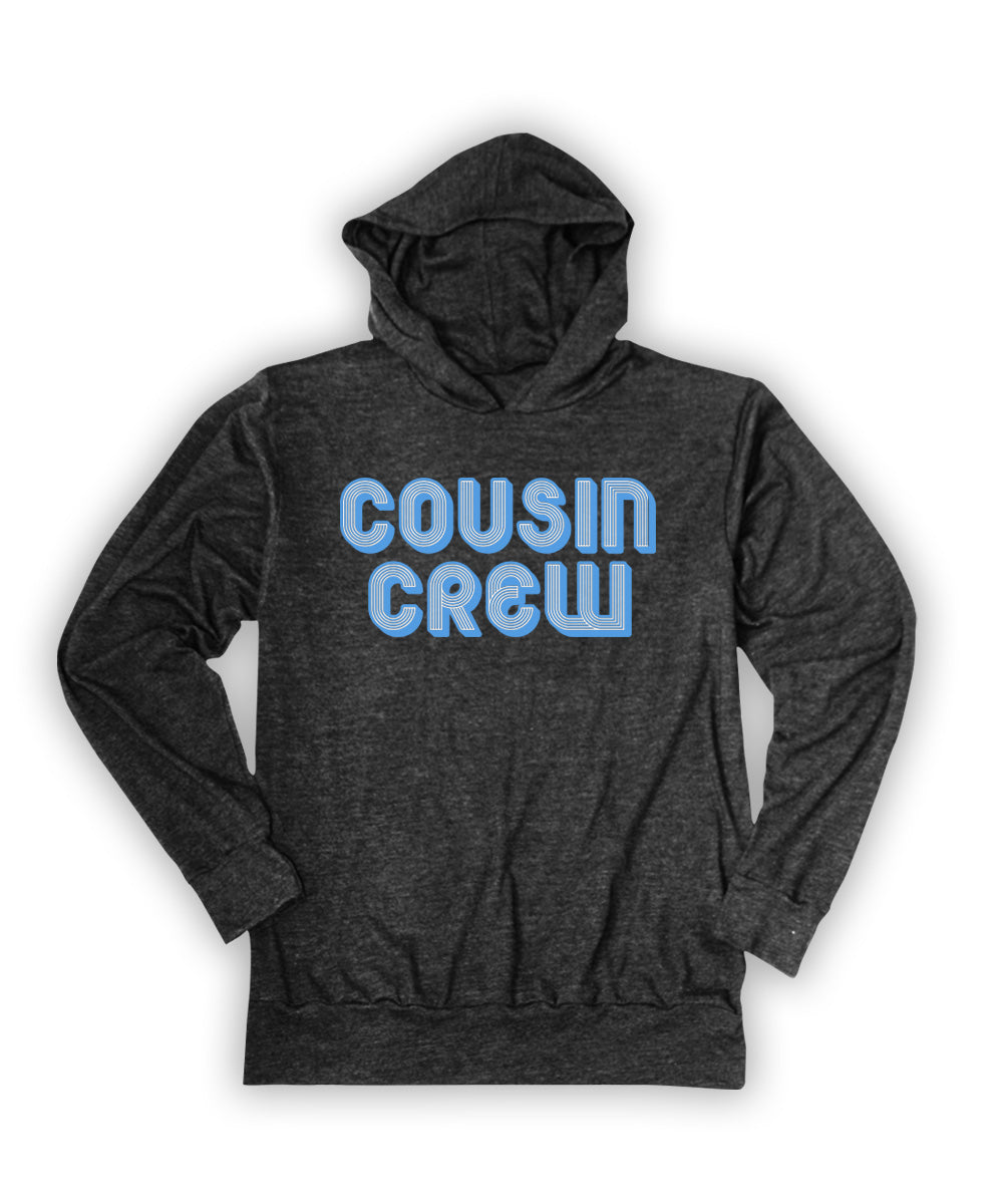 Charcoal cousin crew lightweight hoodie