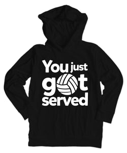 'You Just Got Served' Volleyball Hoodie