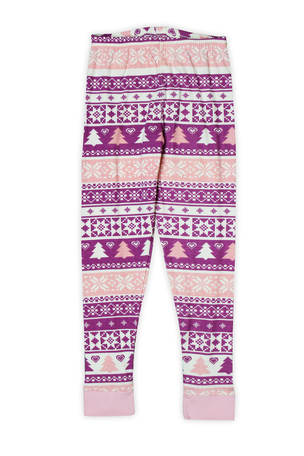 Pink & Purple Fair Isle Pajama Pants