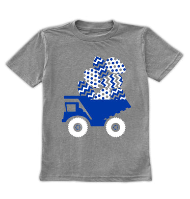 Heather Gray Easter Egg Dump Truck Tee