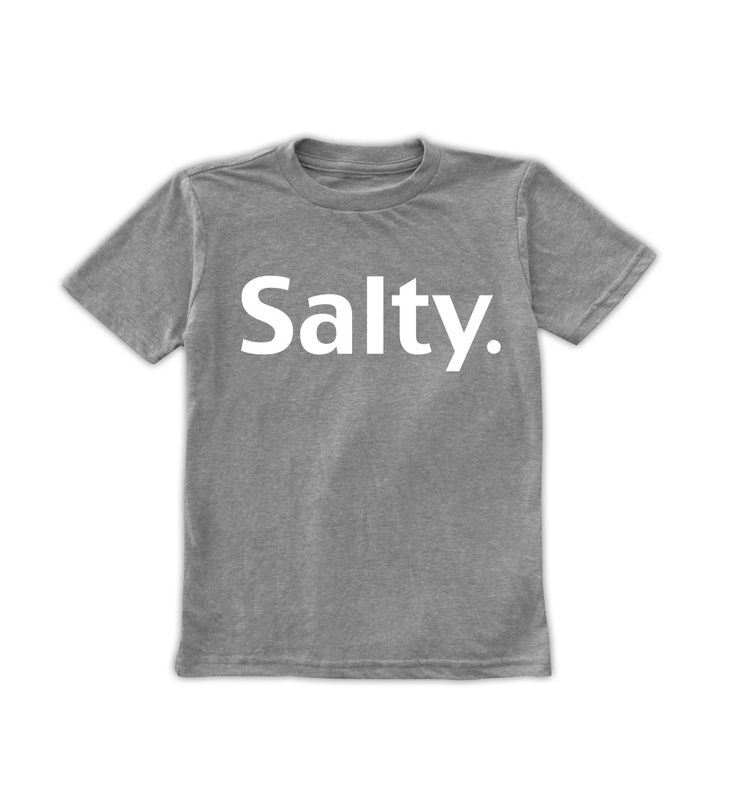 Gray salty unisex graphic tee