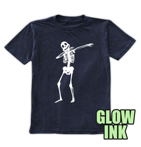 dabbing-skeleton-halloween-tee